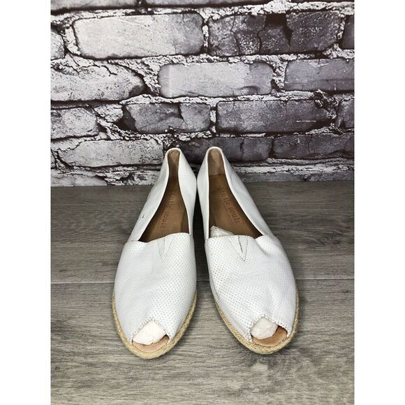 Kenneth Cole Gentle Souls White Leather Woven Wedge Sandals Women Sz 8.5M US/39 - Picture 2 of 16